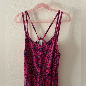 Charlotte Russe Pink & Navy Maxi